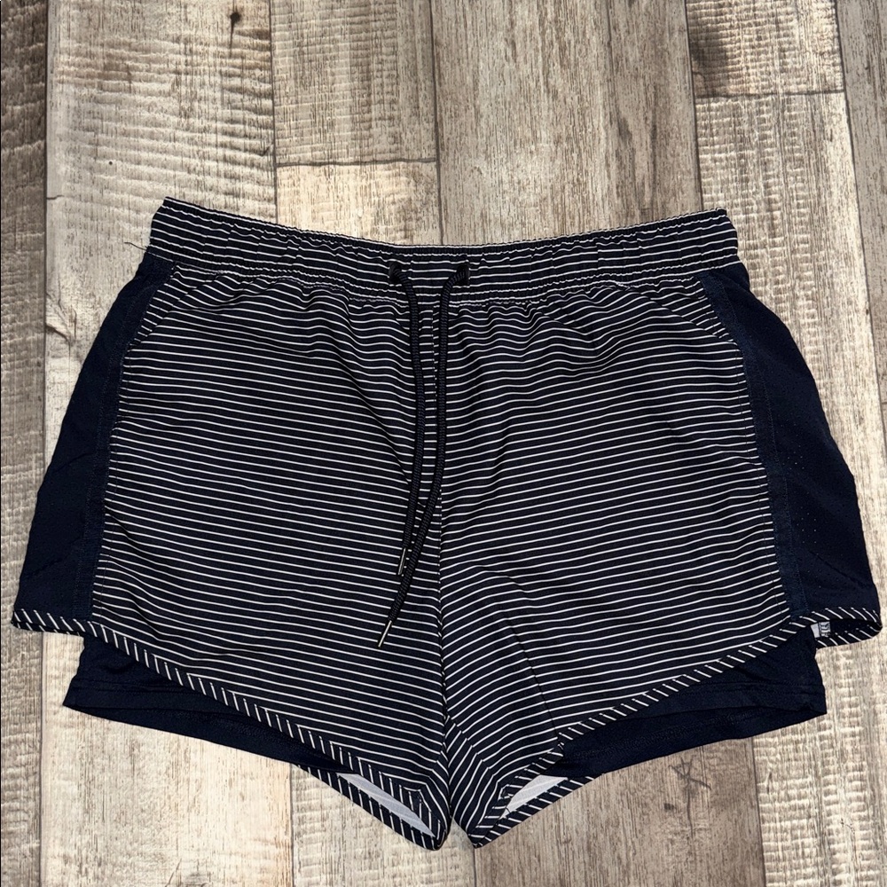 Tangerine dark blue striped Activewear- size LARGE